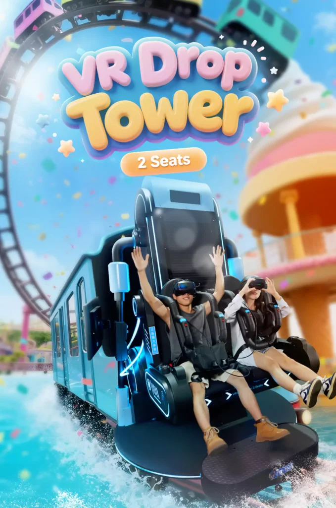 2-Seat VR Drop Tower detail 1