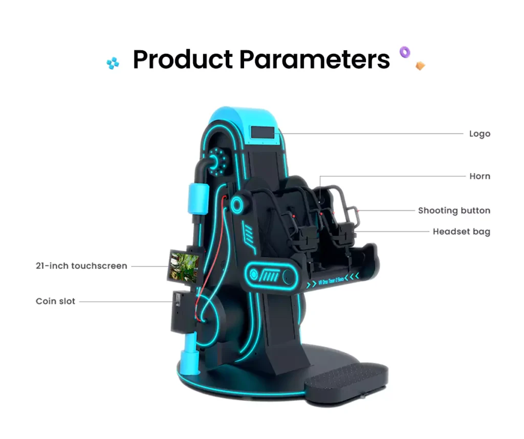 2-Seat VR Drop Tower detail 2