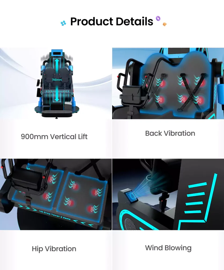 2-Seat VR Drop Tower detail 4