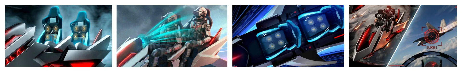 4 Seats VR Flight Simulator detail 2
