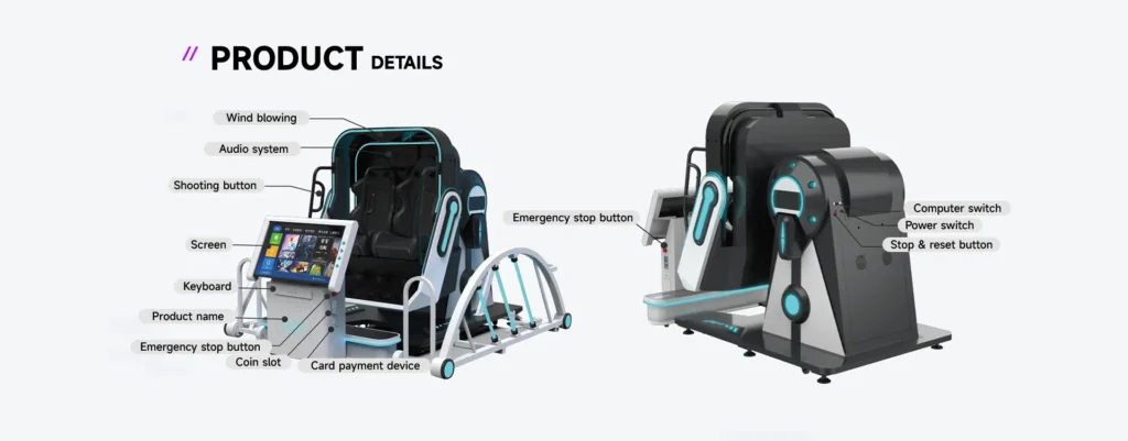 Double 360 VR Flight Simulator detail 3
