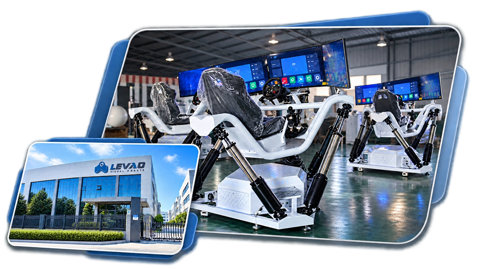 Fun Levao factory building and commercial VR simulator production