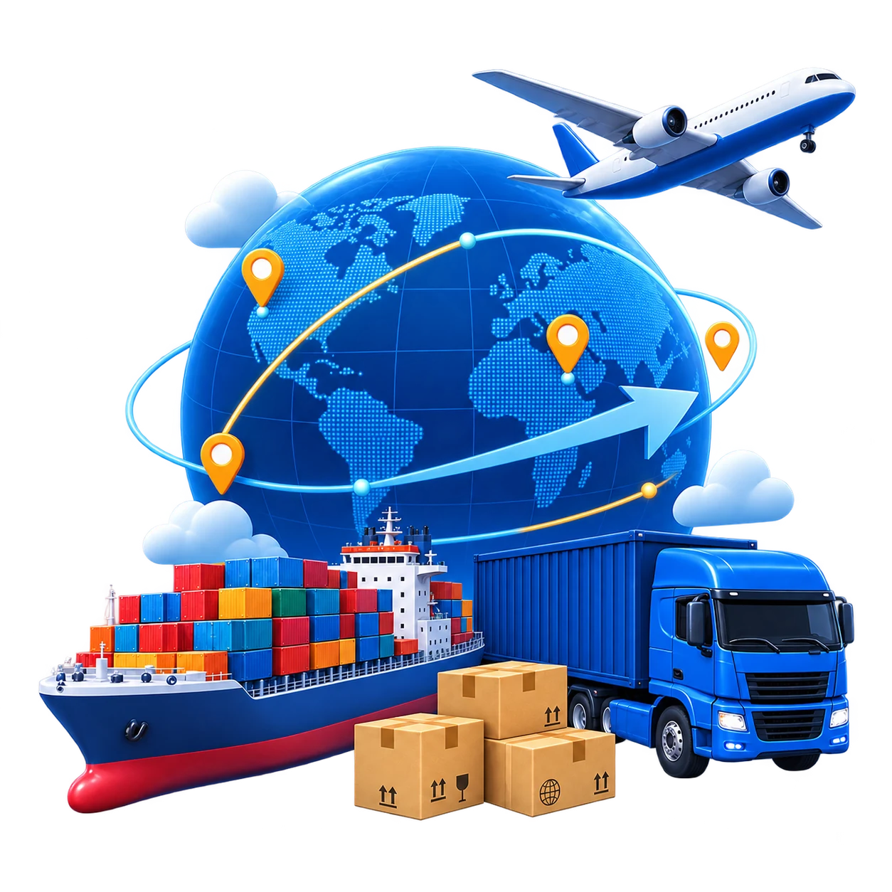 International VR project shipping support
