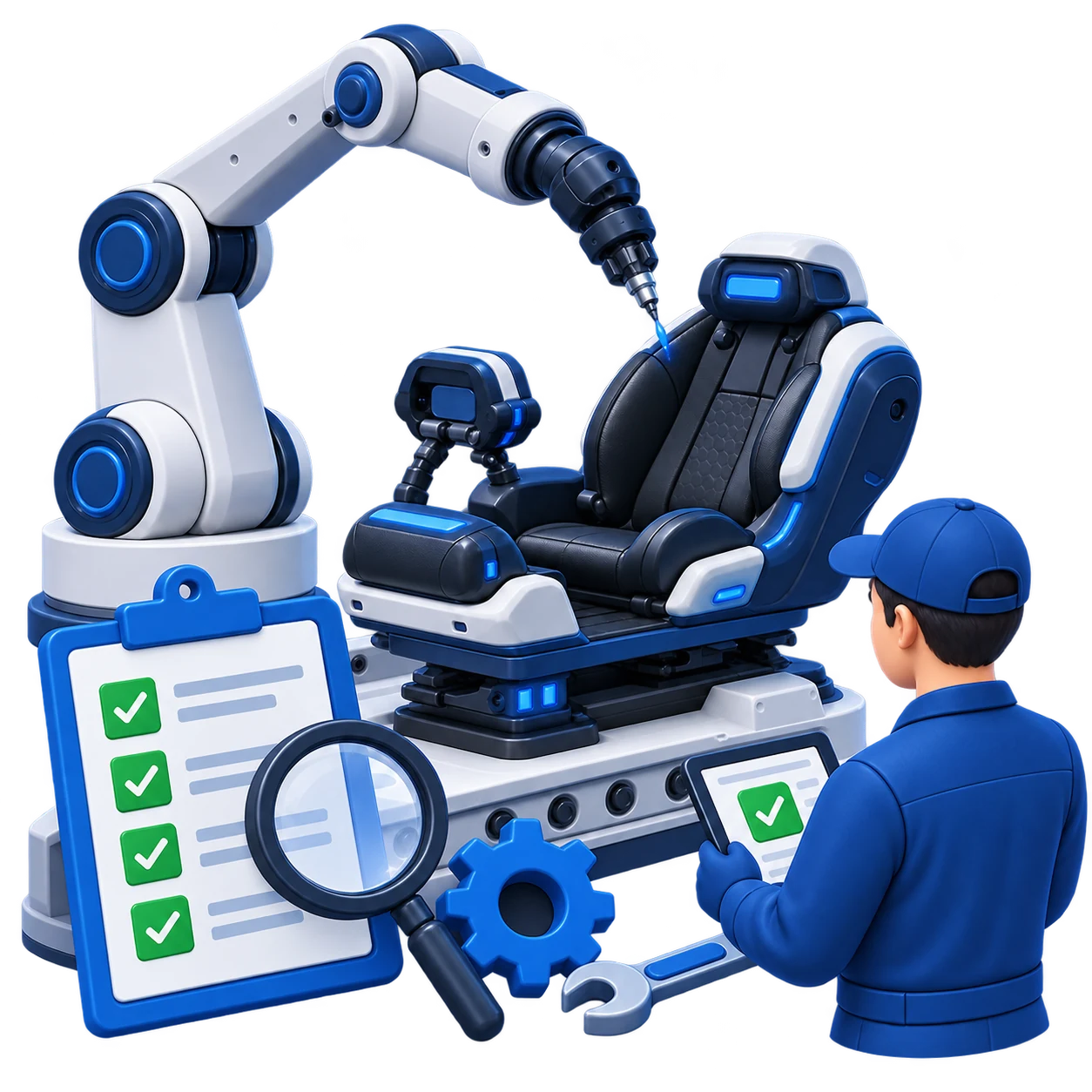 VR machine factory quality control
