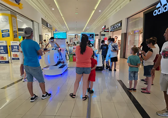 Commercial VR ride installation