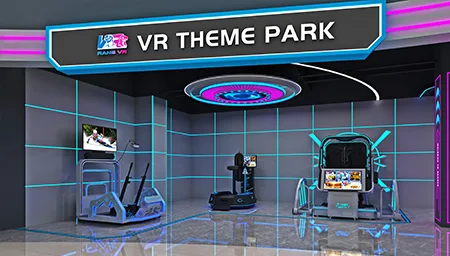 VR arcade equipment setup