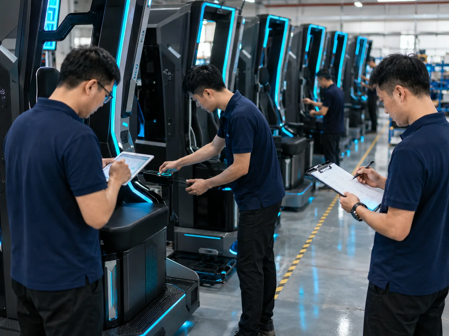 VR equipment production and quality control