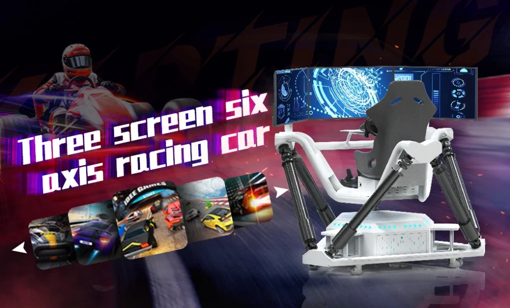 Three Screens VR Racing Simulator detail 1