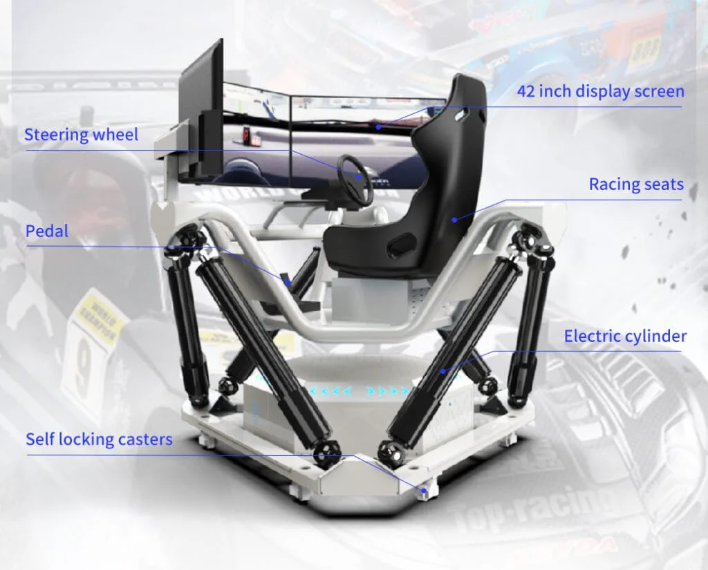 Three Screens VR Racing Simulator detail 3