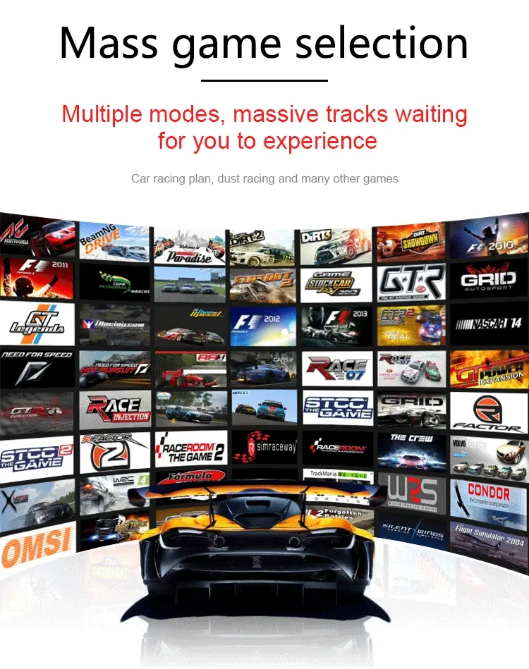 VR 3 Screens Racing Car Simulator detail 6