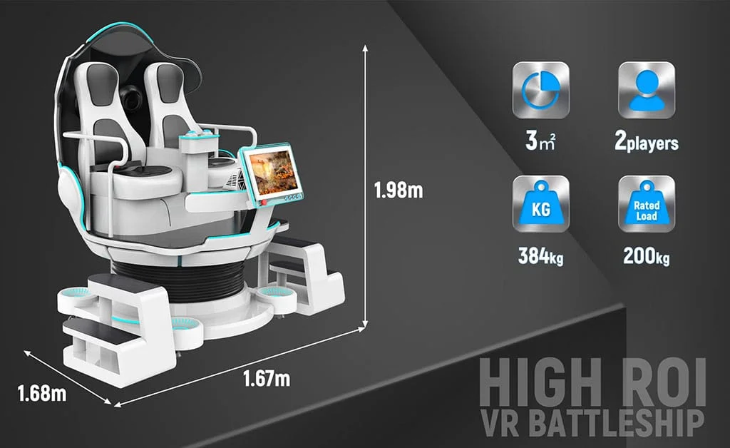 VR Battleship 9D Game Machine detail 3