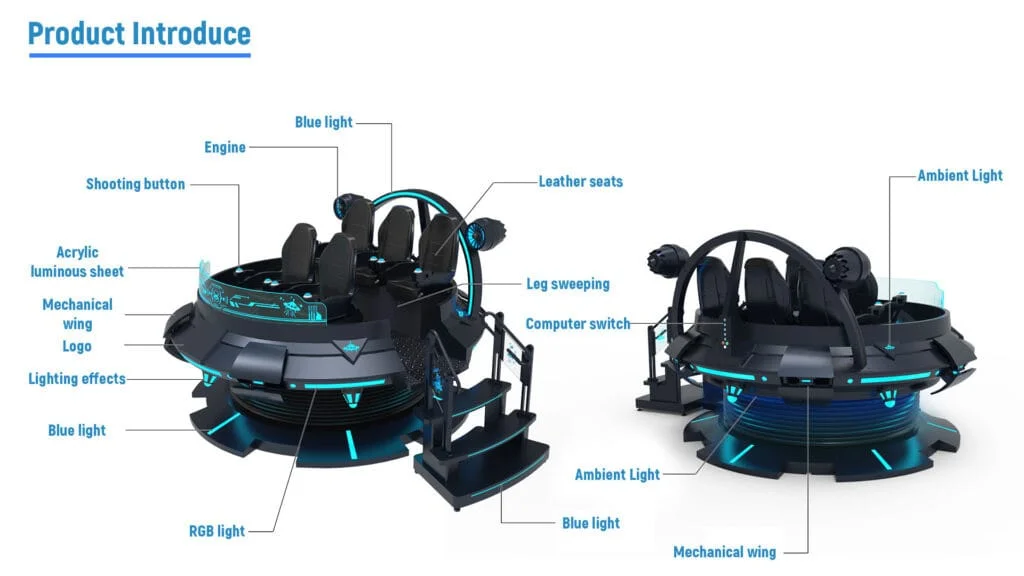 VR Magic UFO 5 Seats detail 2