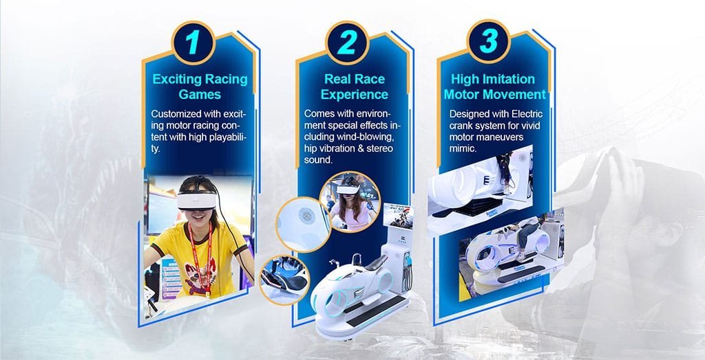 VR Racing Moto Simulator detail 2