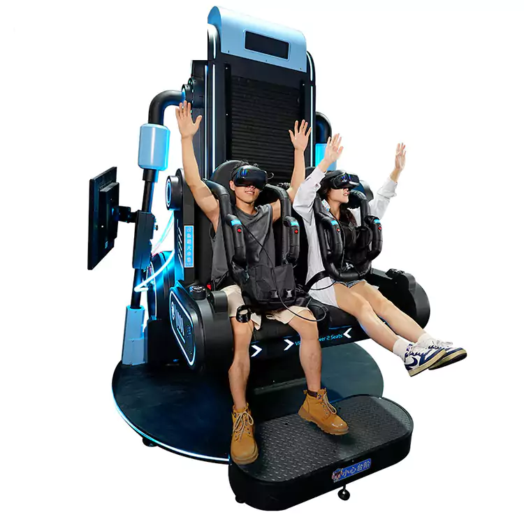 2-Seat VR Drop Tower Ride – Thrill Attraction for 9D VR Machine & VR Cinema Theater - Image 6