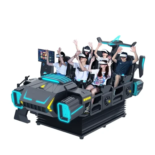 6 seats VR cinema simulator with dynamic platform and VR headsets